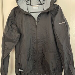 Columbia Black and Light Gray Hooded Jacket